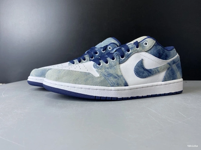 Rep TBK 1 Low Denim Air CZ8455-100 Washed Jordan 0812